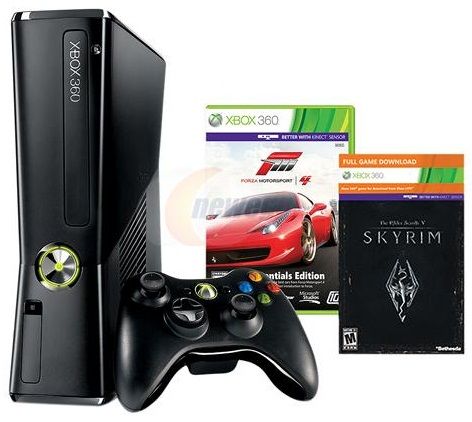 Microsoft xBox 360 Holiday Bundle w/Skyrim & Forza 4 250 GB